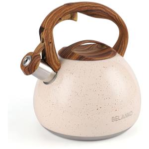 Chaleira de Chá 2.7L, com Apito, Aço Inoxidável, Branca, BELANKO BE TK PURE, Branco