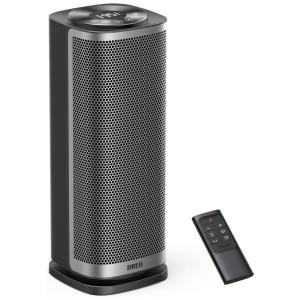 Aquecedor de Cerâmica Elétrico Portátil, 3 Configurações e Controle Remoto,1500W, 110v, DREO DR HSH002, Preto