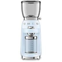 Moedor de Café e Grãos Elétrico Profissional 350g, Aço Inoxidável, 110v, SMEG CGF01, Azul