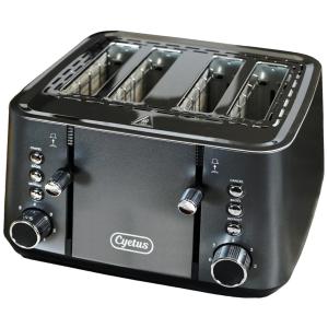 Torradeira Elétrica 4 Fatias com 9 Níveis de Tostagem, 110v, CYETUS KC5710, Preto