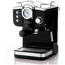 Cafeteira Elétrica Expresso 1.2L, 19 Bar, Aço Inox, 110v, LAFEECA, Preto