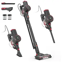 Aspirador de Pó com Sucção de 20 Kpa e Iluminação LED para Pisos Duros, 110V Girnoor G160, Preto