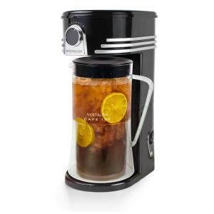 Máquina de Bebidas 3L de Capacidade Produz Café Gelado, Chás, Latte e Limonada, 110v, NOSTALGIA NCIPLSBK, Preto