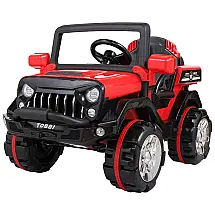 TOBBI Carro, Carrinho Elétrico 2 Assentos 12V, com Controle Remoto e 3 Velocidades, Vermelho