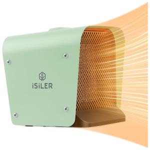 Aquecedor Elétrico Cerâmico Portátil com Proteção Contra Super Aquecimento, 110V 1500W ISILER, Branco