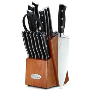 Conjunto de Facas, 14 Peças, Aço Inoxidável, MARCO ALMOND KYA32, Preto