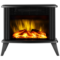 Mini Lareira Elétrica Portátil com Baixo Ruído e Temperatura Ajustável, 110V 1500W, Donyer Power, Branca