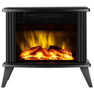 Mini Lareira Elétrica Portátil com Baixo Ruído e Temperatura Ajustável, 110V 1500W, Donyer Power, Branca