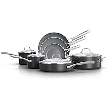 Conjunto de Panelas Antiaderente Revestida de Cerâmica, 11 Peças, CALPHALON 2064709, Cinza