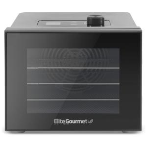 Desidratador de Alimentos com 4 Bandejas, 350W, 110v, ELITE GOURMET EFD308, Preto