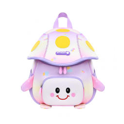 Mochila infantil Armbq roxa com guia de segurança