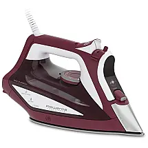 Ferro de Passar a Vapor Focus Excel Base de Aço Inoxidável 1725W, 110v, ROWENTA DW5270U1, Vermelho