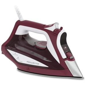 Ferro de Passar a Vapor Focus Excel Base de Aço Inoxidável 1725W, 110v, ROWENTA DW5270U1, Vermelho