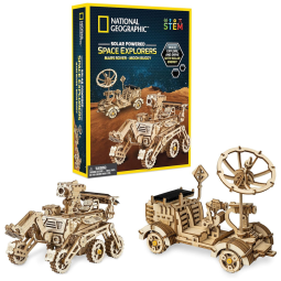 Kit Quebra Cabeças 3D Movido a Energia Solar de Exploradores Espaciais Reais da NASA, National Geographic