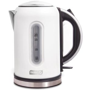 MW Chaleira Elétrica 1.7L com Desligamento Automático, Aço Inoxidável, 1500W, 110v, DASH DEK001, Branco