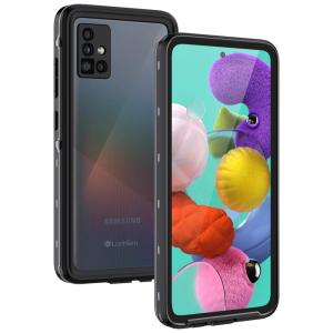 Capa Celular Prova Dágua IP68 Galaxy, LANHIEM LH WP A51, Preto