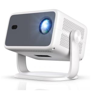 Projetor Smart DreamFair Branco Nativo 1080P Suporte 4K 250 ANSI Foco Automático WiFi Bluetooth Rotativo 180° L018AA-W