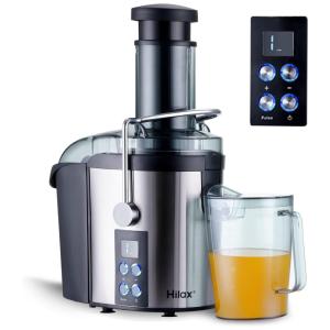 Centrífuga de Frutas com 5 Velocidades, Aço Inox, 1100W, 110v, HILAX, Prateado