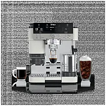 Luxe Caf Premier Espresso Machine in Oat Milk