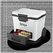 FrostVault 39.19 litros geladeira with Wheels in White