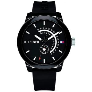 Relógio Masculino de Quartzo com Pulseira de Silicone, TOMMY HILFIGER 1791483, Preto