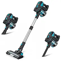Aspirador de Pó sem Fio Potente 250W 25 kpa até 45 Min de Ação, 110v, INSE S610, Preto
