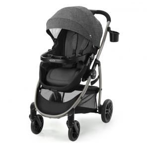 Carrinho de Bebê Graco Modes Pramette com Modo True Pram, Assento reversível e Dobra com uma Mão, Preto