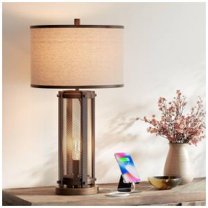 Luminária de Mesa Vintage em Metal, FRANKLIN IRON WORKS 53Y53, Dourado