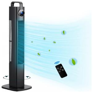 Ventilador de Torre com 3 Velocidades e Controle Remoto, 110v, AKIRES, Preto