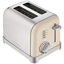 CPT 160CRM Torradeira Elétrica 2 Fatias 6 Níveis de Tostagem, 110v, CUISINART, Creme