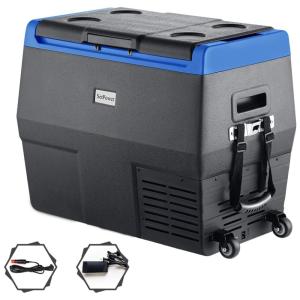 Setpower Mini Geladeira Automotiva Portátil, DC 12 24V, 35 L c, Porta Latas e Abridor de Garrafas