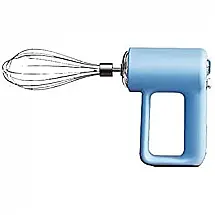 Gang Batedeira de Mão Elétrica com Velocidade Variável e Acessórios em Aço Inoxidável, 110V, 150W, Azul