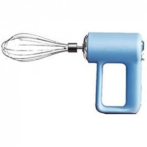 Gang Batedeira de Mão Elétrica com Velocidade Variável e Acessórios em Aço Inoxidável, 110V, 150W, Azul