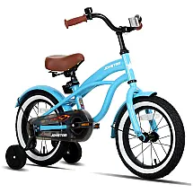 Bicicleta Infantil JOYSTAR Azul, 2 Anos, Apoio para Pés e Pneus Maciços Sem Ar