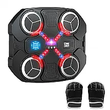 Máquina de Boxe Musical Infantil Tsomtto Parede Bluetooth com Almofada de Golpes e Luvas para Crianças 3 a 12 Anos