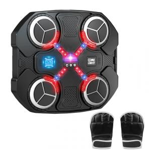 Máquina de Boxe Musical Infantil Tsomtto Parede Bluetooth com Almofada de Golpes e Luvas para Crianças 3 a 12 Anos