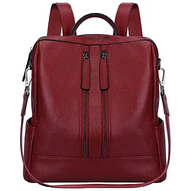 Mochila Feminina de Couro Conversível