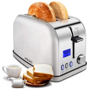 Torradeira de 2 Fatias e 7 Níveis de Toagem, 900W, 110v, IFEDIO ST 287D UL, Prateado