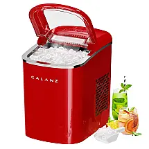 Máquina de Gelo Automática Portátil até 11 kg de Gelo em 24h, 110v, GALANZ GLCI26SRA3A, Prateado