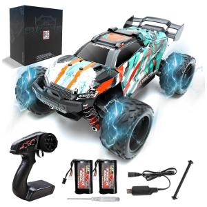 RC MONSTER Carrinho de Controle Remoto p, Adultos Off Road 118 Escala Até 40 KM, H, Recarregável, Verde