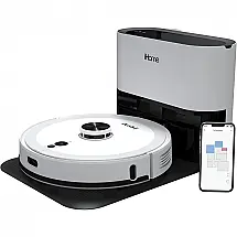 iHome AutoVac Aspirador de Pó Robô Inteligente e Automático 2 Horas de Ação Auto Carregamento Controle por Voz Alexa e APP, Preto