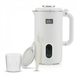 Máquina de Leite Vegetal 1L com Lâminas de Aço Inoxidável e Acessórios, Venoly, Branca