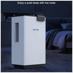 Desumidificadores para residências de até 7.500 pés cúbicos. Desumidificador com controle remoto. Desligamento