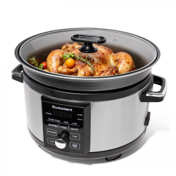 Panela Elétrica Programável 5,1L com Temporizador e Revestimento Antiaderente em Liga de Alumínio, 110V 1000W, Eamoment