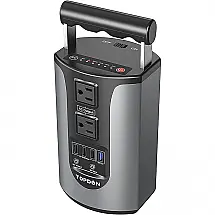TOPDON Gerador de Energia Solar Portátil com 2 Tomadas AC 110V, 200W e 4 USB