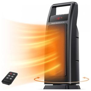 Space Heater, TaoTronics Aquecedor Elétrico Cerâmica, portátil, c, Controle remoto e termostato ajustável, 900W, 1500W