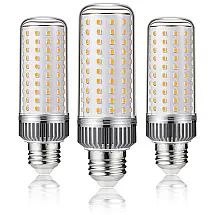 Lâmpada LED Milho E27 20W 180W Equiv. 3000K Branco Quente 2000LM Não Dimável 3 Unidades para Lustre, Arandela e Abajur,USZWBY