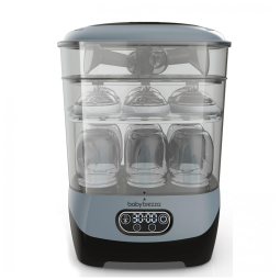 Esterilizador a Vapor e Secador de Mamadeiras Universal com Filtro HEPA, 110V, Baby Brezza, Ardósia