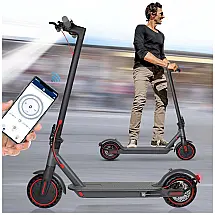 Patinete Elétrico para Adolescentes e Adultos com Alcance 30km e Peso 120kg, PLAYBIK, Preto