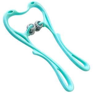 Massageador Manual de Acupressão para Pescoço com 4 Pontos de Gatilho e Alça Ergonômica, DFCV JB01, Azul